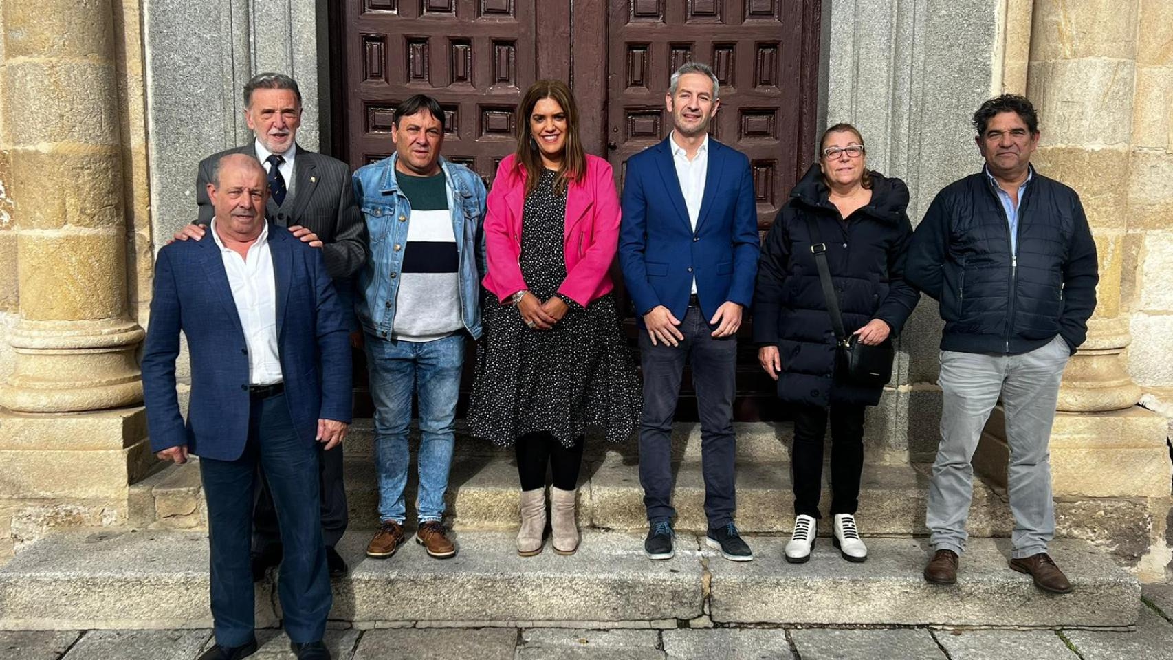 Miguel Alejo con los miembros integrantes del Grupo Socialista en la Diputación de Zamora