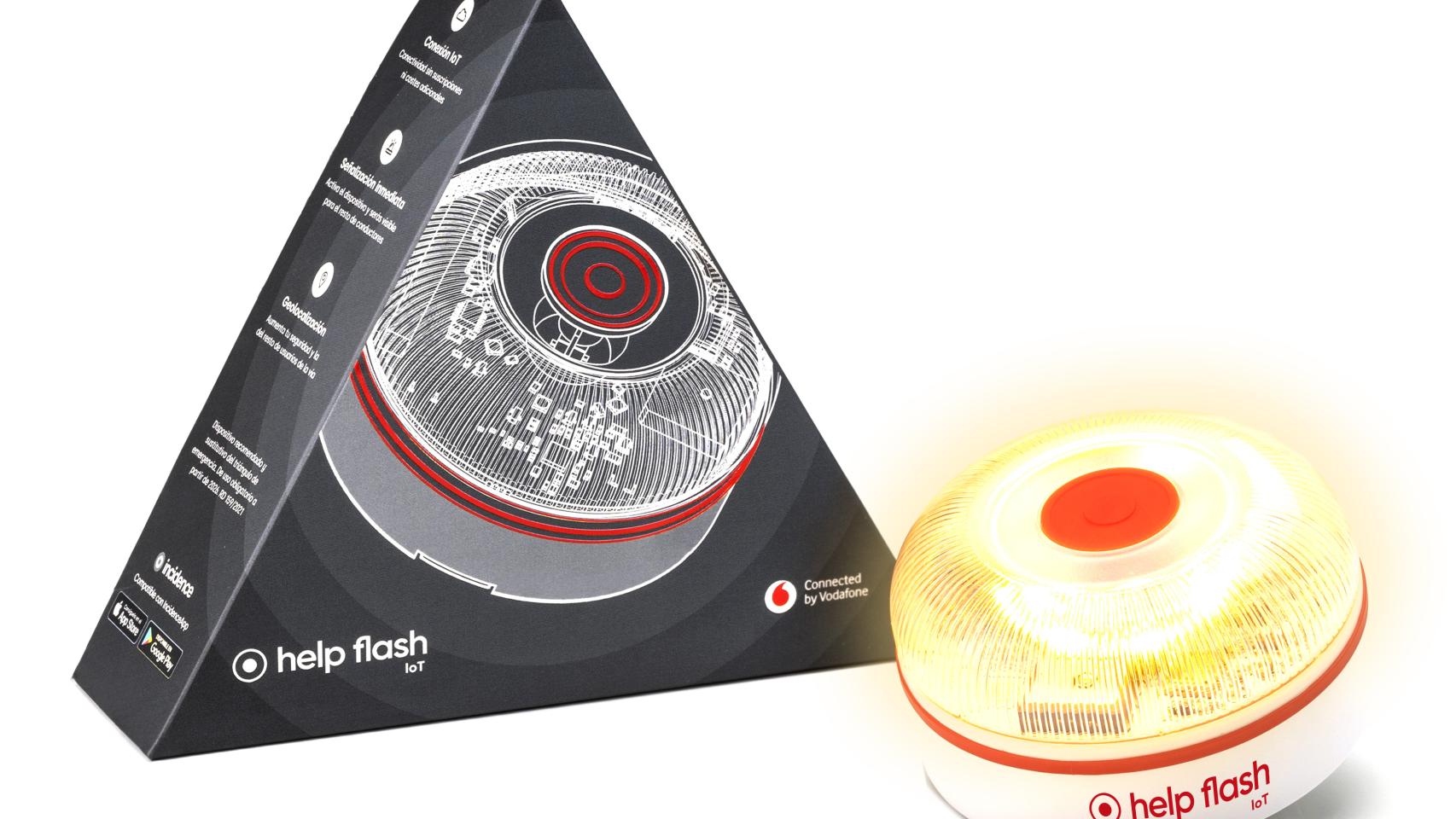 La luz V-16 Help Flash IoT es un elemento clave de seguridad en el vehículo.