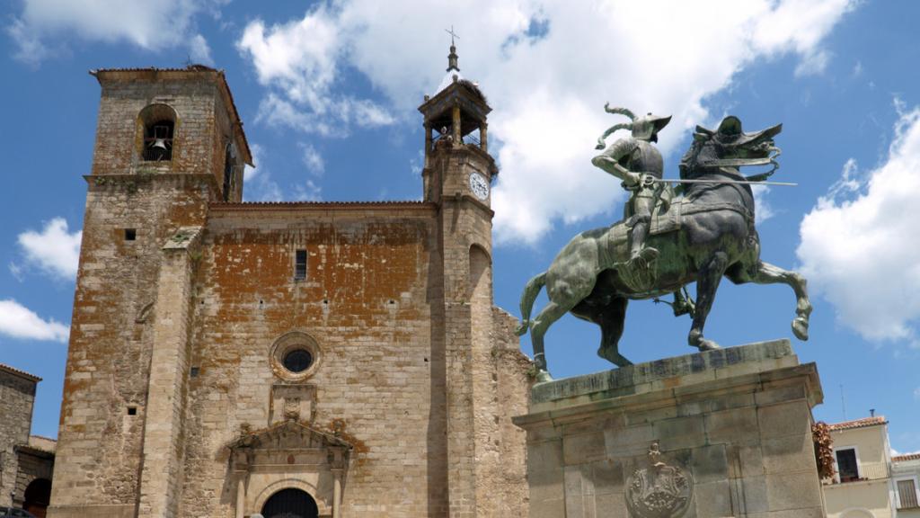 La plaza mayor de Trujillo (Cáceres).