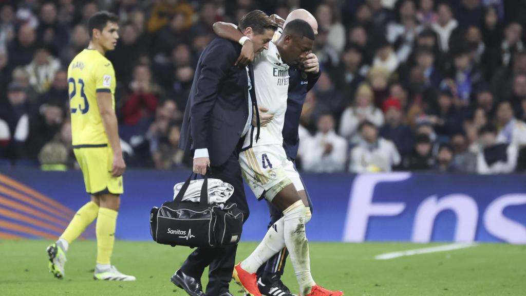 Alaba, tras lesionarse contra el Villarreal