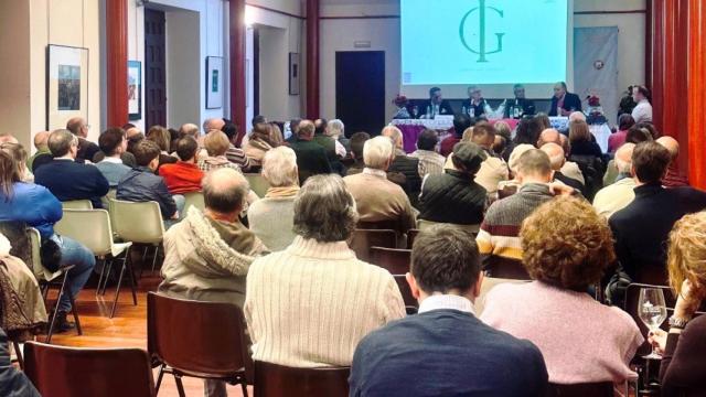 Aspecto de la sala donde se celebró el acto taurino