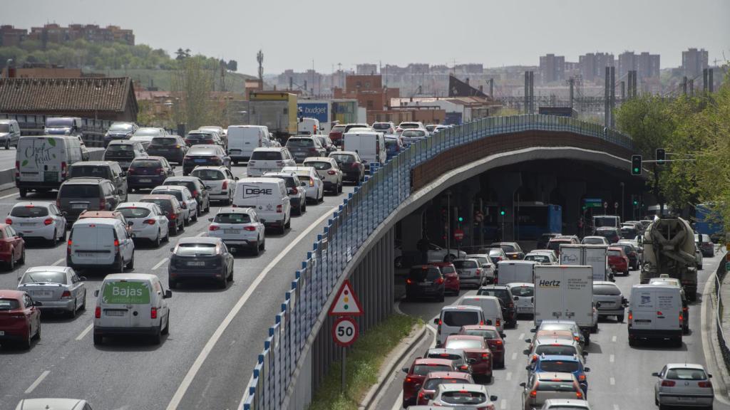 El Scalextric o puente ubicado en Vallecas.
