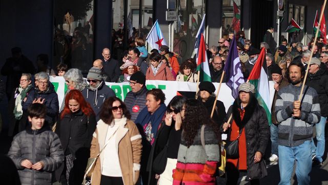 Manifestación contra el genocidio de Israel a Palestina.