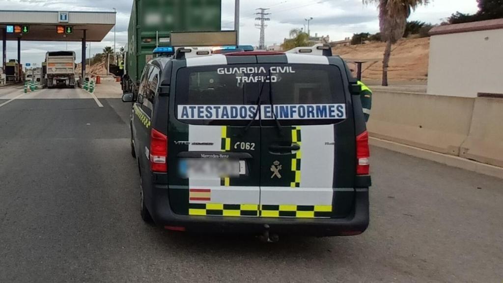 Imagen de la detención del camión.