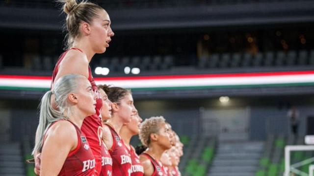 Bernadett Hatar, durante el Europeo de baloncesto