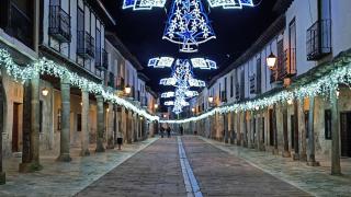 Una de las calles de la localidad palentina de Ampudia