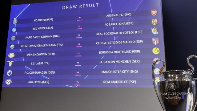 Sorteo de octavos de final de la Champions League