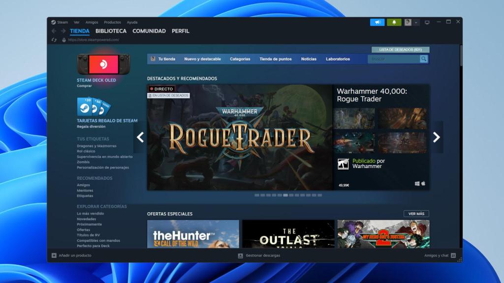 Steam en Windows 11