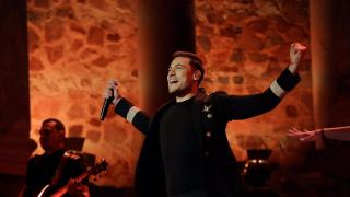 Carlos Rivera durante uno de sus conciertos.