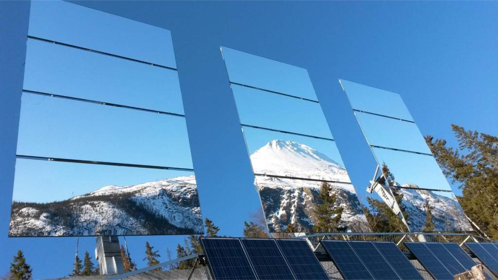 Los heliostatos del pueblo noruego de Rjukan