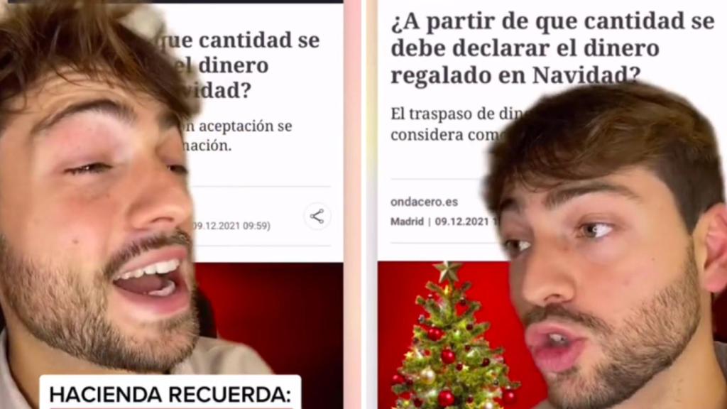Dos capturas del vídeo que se ha hecho viral.