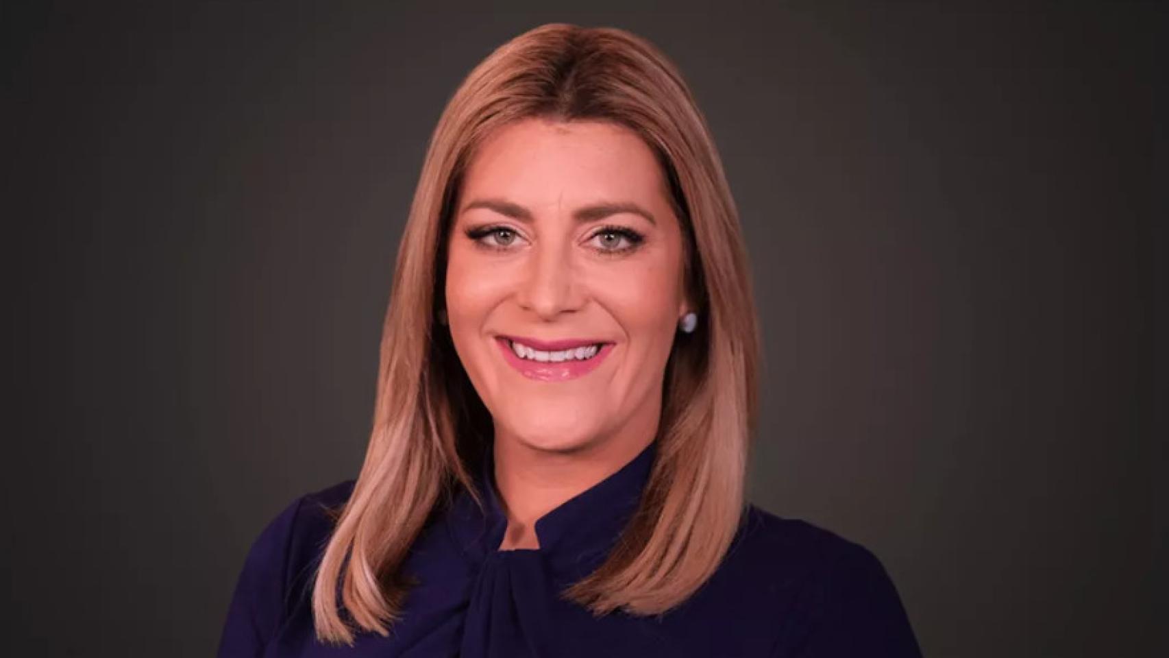 La presentadora de televisión Emily Matson