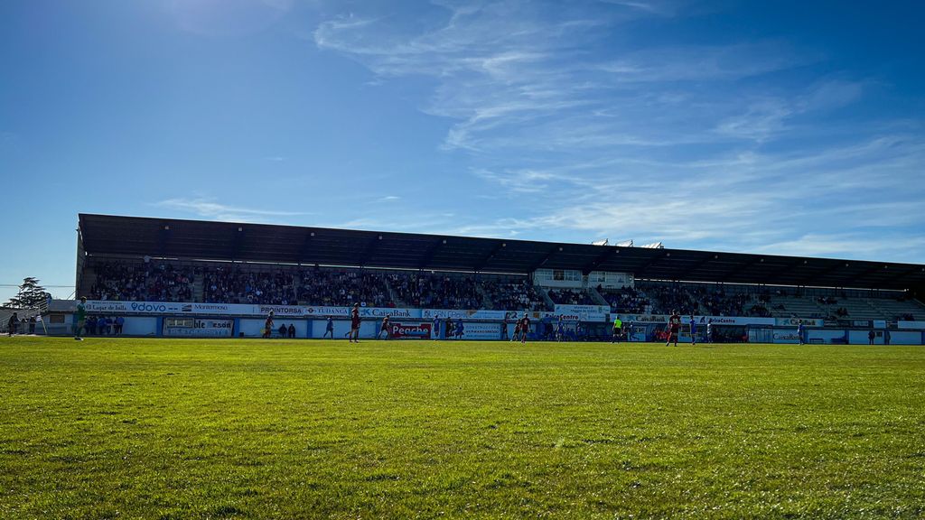 El estadio Juan Carlos Higuero en Aranda de Duero