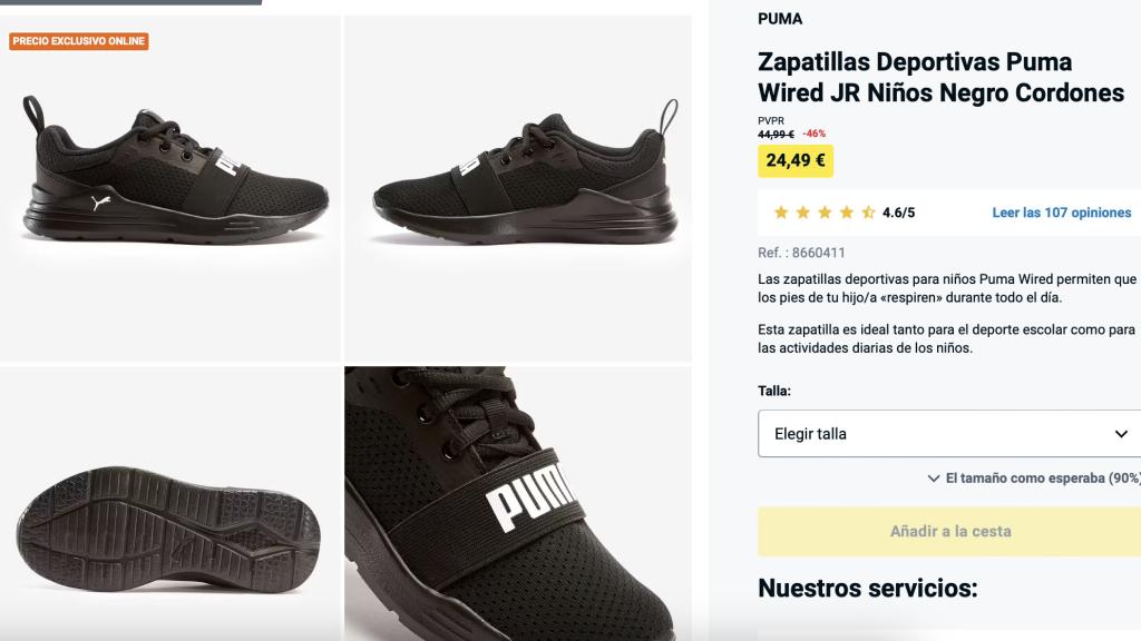 Zapatillas Deportivas Puma.