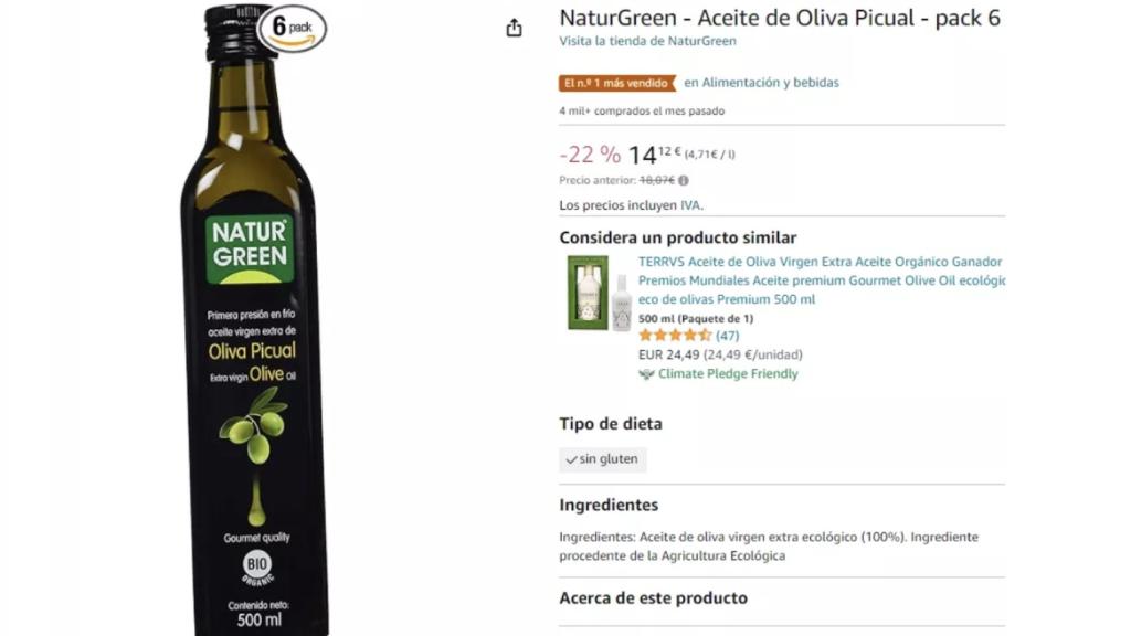 Aceite de Oliva Picual.
