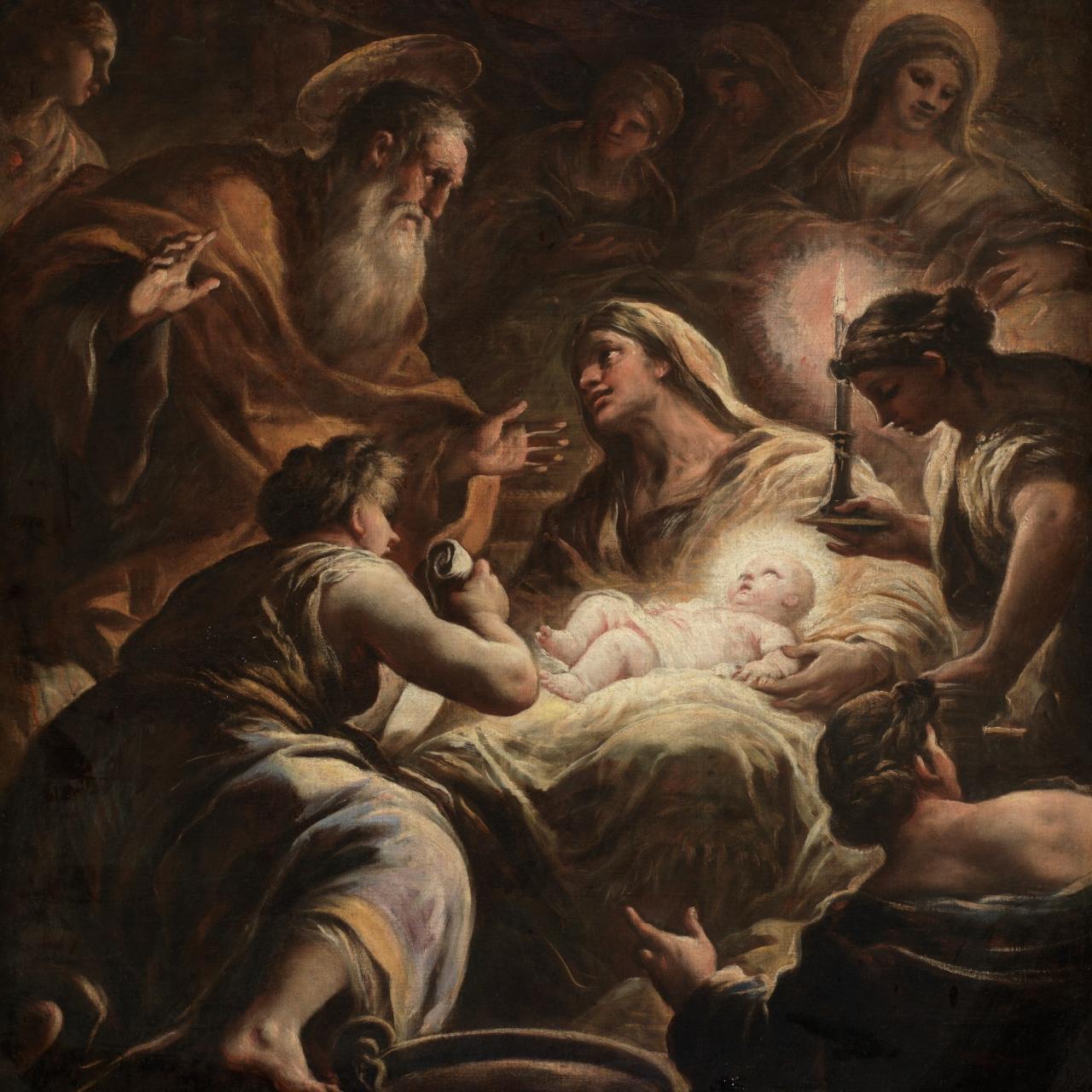 La Natividad, según Luca Giordano.