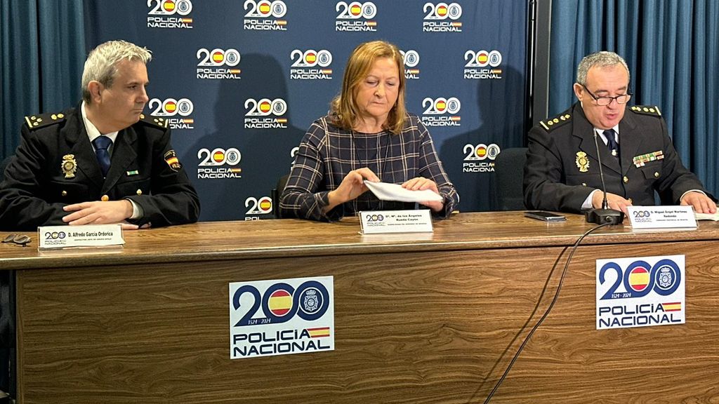 Presentación de la operación por parte de la Policía Nacional.