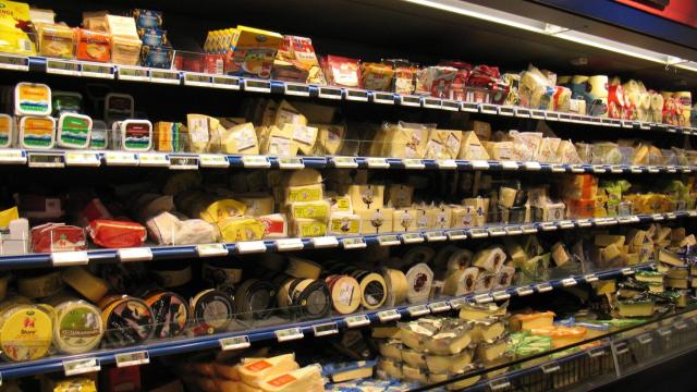 Quesos de supermercado.