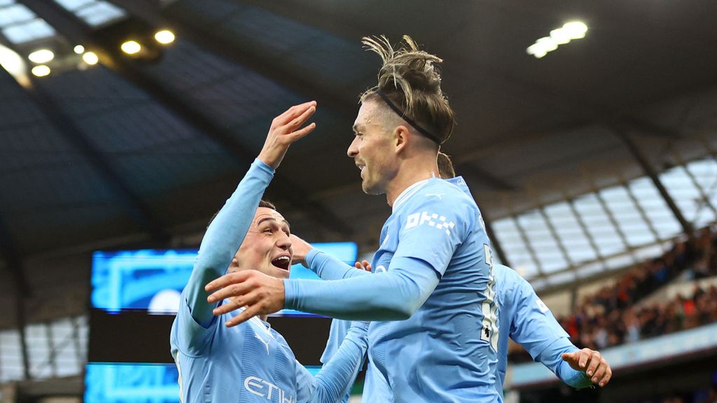 Jack Grealish celebra un gol con el Manchester City
