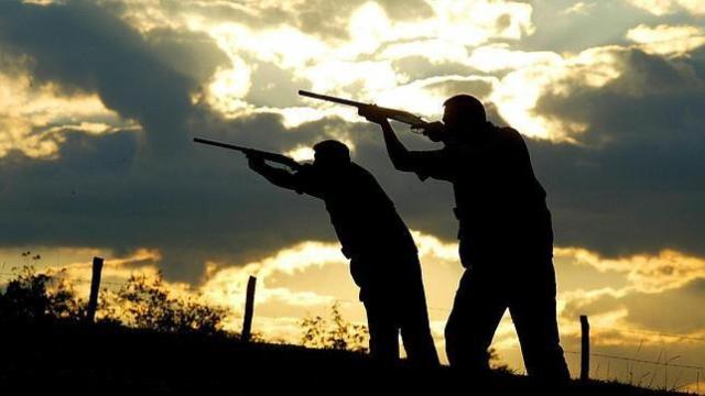 Cazadores. Imagen de archivo