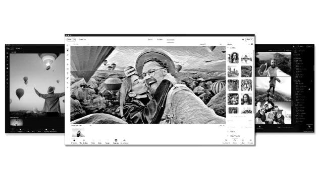 Interfaz de edición de Adobe