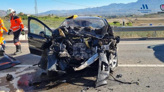 Uno de los vehículos implicados en el accidente mortal de Coín.