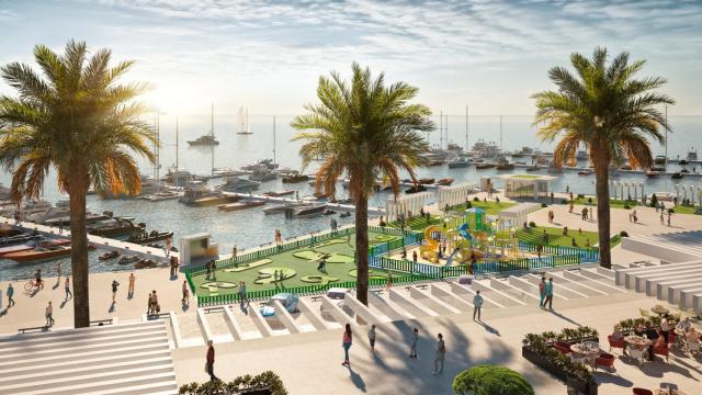 Infografía del nuevo puerto deportivo.