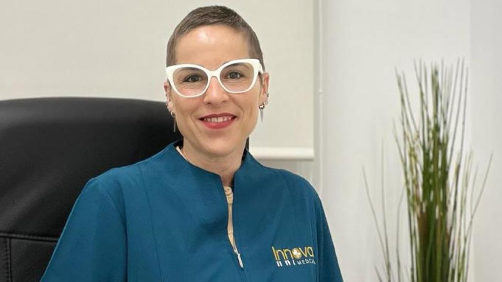 Rocío González Cuadrado en su consulta.