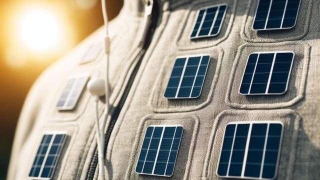 Ropa con células solares.