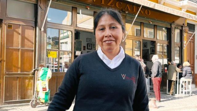 Reyna, la primera camarera de Casa Vizcaíno.