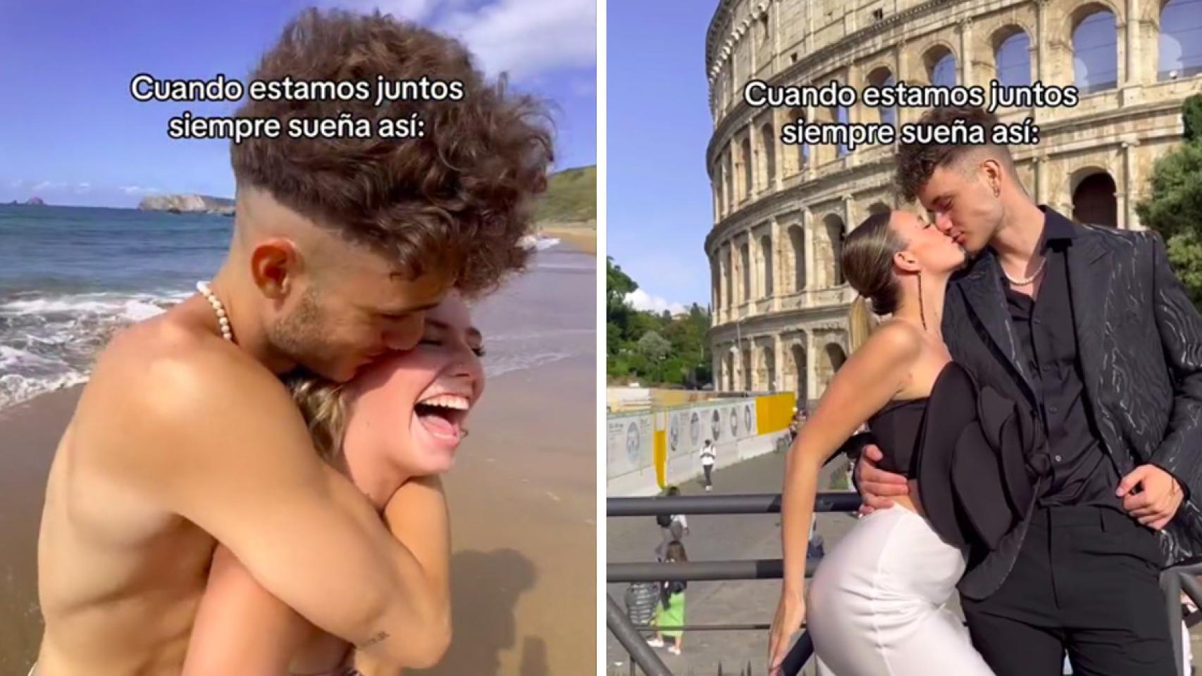 Dos capturas de pantalla de un vídeo de ambos publicado el pasado octubre.