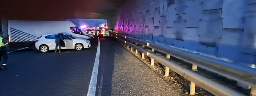 Imágenes del accidente múltiple en la provincia de Ávila