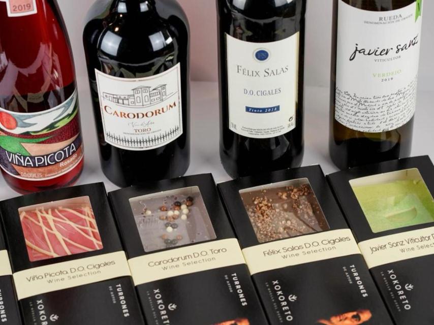 Turrones con sabor a vino de Xokoreto