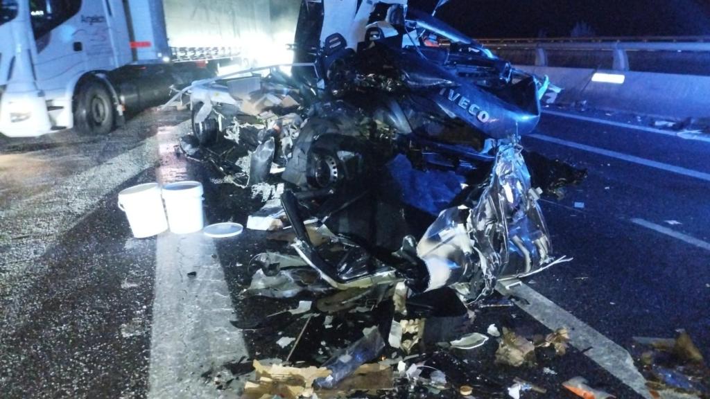 Accidente múltiple en Burgos por el hielo