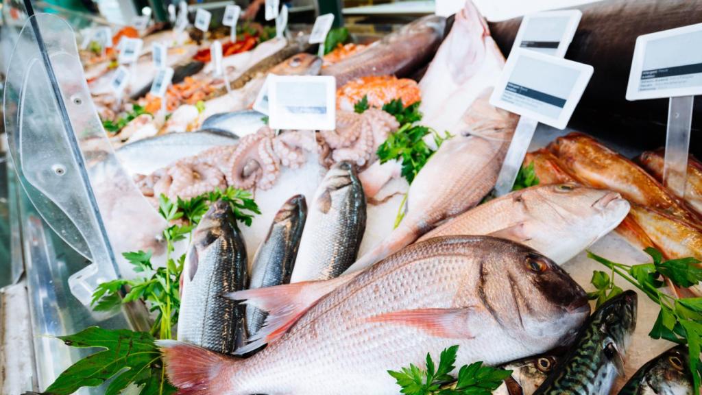 Pescadería en Madrid.
