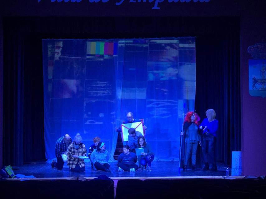 Un ensayo del grupo de teatro