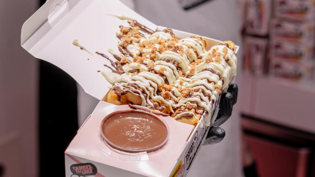 Caja de cuatro churros.