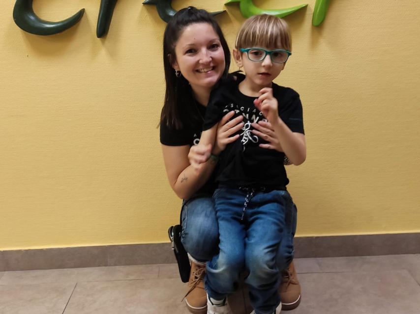 Hugo y su madre