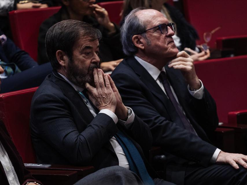 El presidente del CGPJ, Vicente Guilarte, y el Defensor del Pueblo, Ángel Gabilondo, este miércoles en el acto de entrega de los XVI premios del Foro Justicia y Discapacidad.