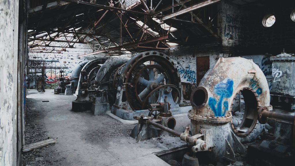 Una fábrica abandonada en imagen de archivo.