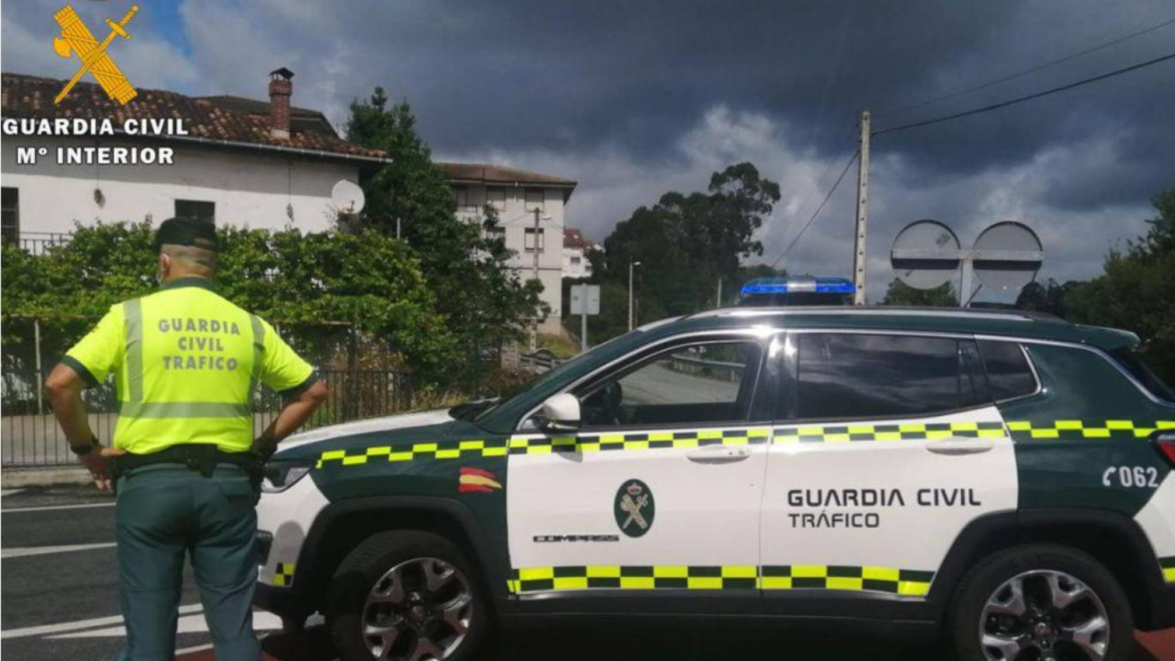 Imagen de la intervención de la Guardia Civil