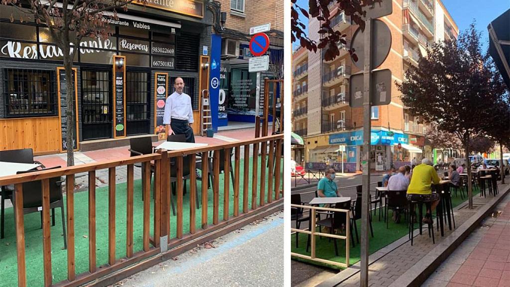 Víctor en su Bar-Restaurante y la polémica terraza