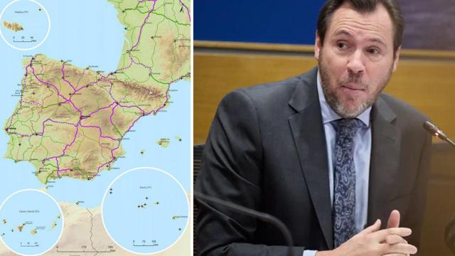 Puente y el mapa en el que aparece la U de Olmedo