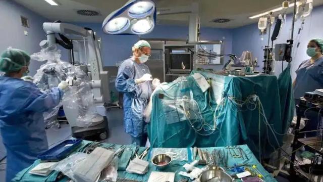 El quirófano de un hospital.