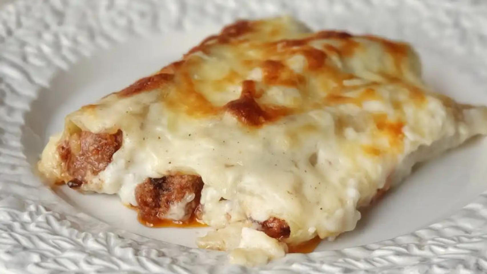 Canelones de Navidad.