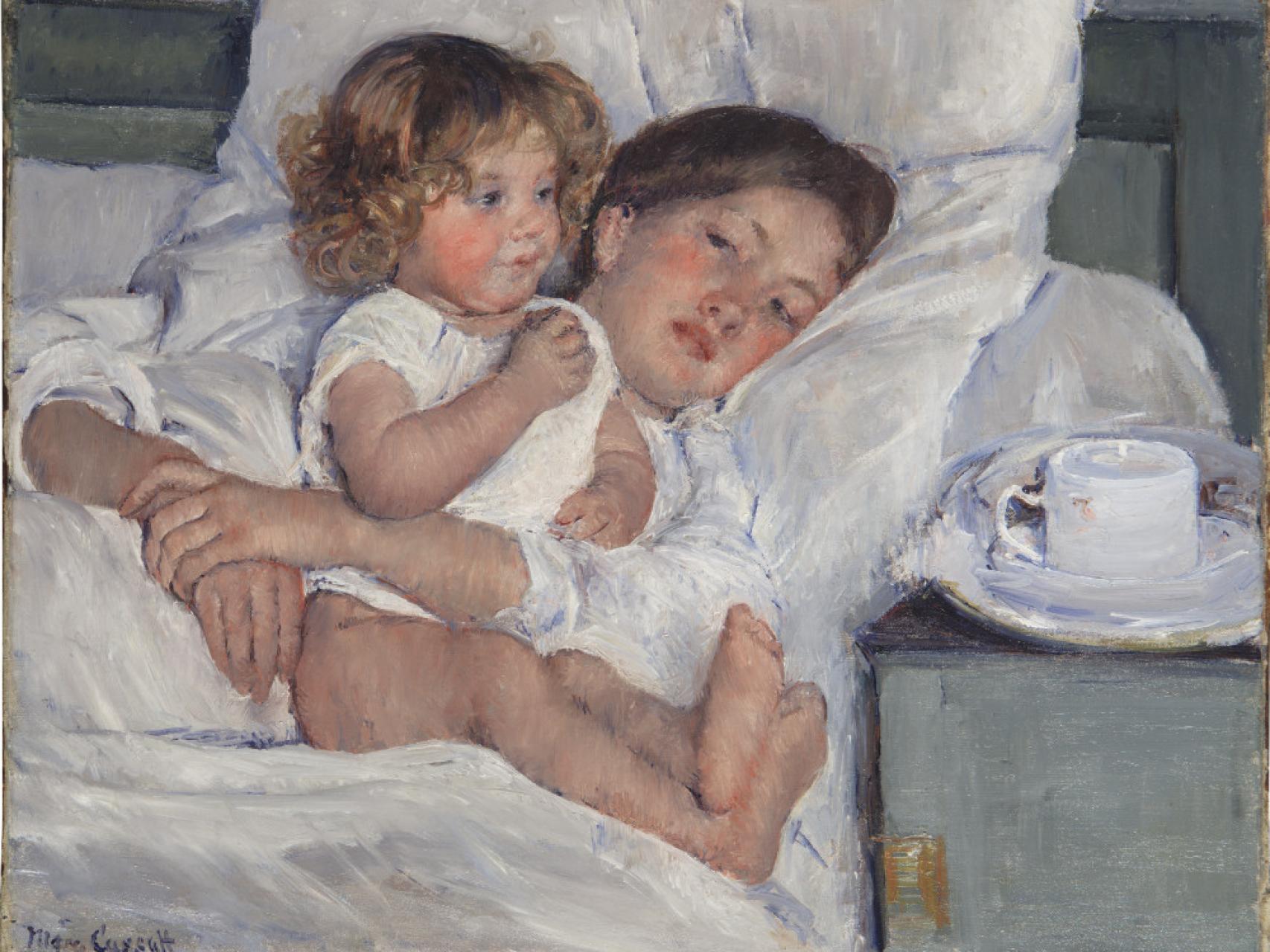 Mary Cassatt: 'Desayuno en la cama', 1897. Cortesía de The Huntington Art Museum, San Marino, California