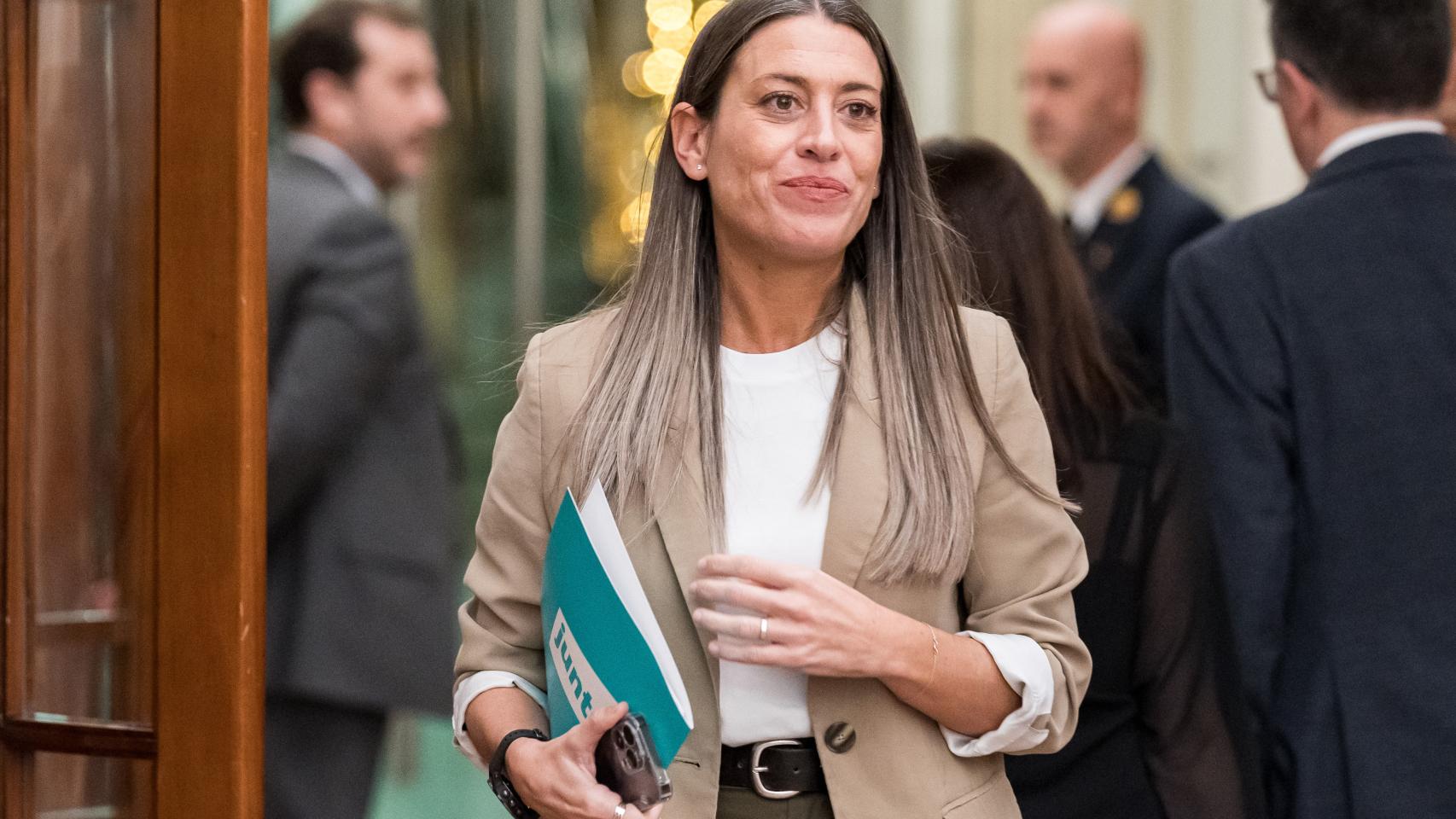 La diputada y portavoz de Junts en el Congreso, Míriam Nogueras, este martes.