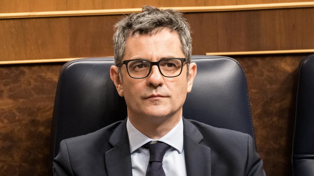 El ministro de Presidencia, Félix Bolaños, este miércoles en el Congreso.