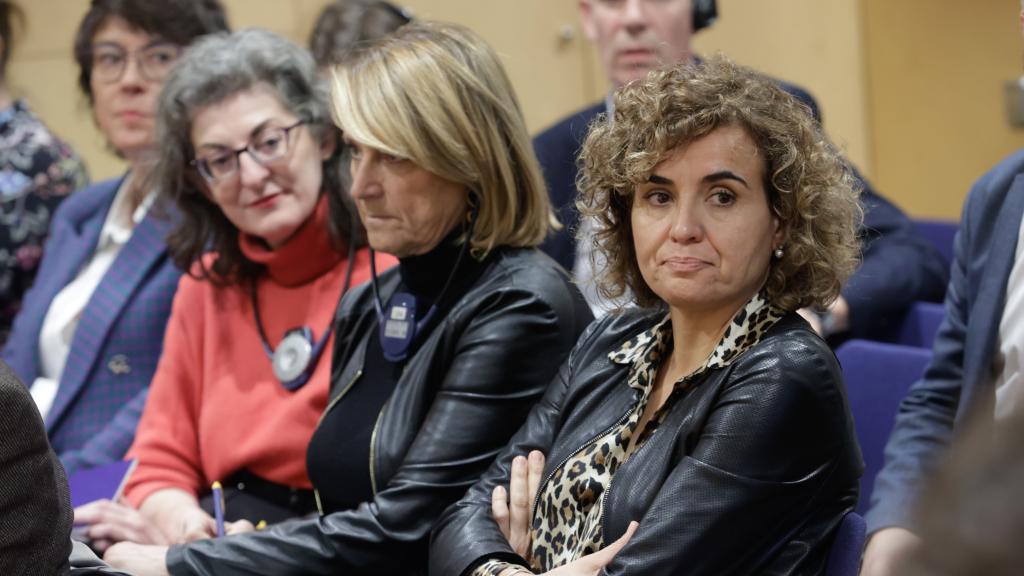 Maite Pagaza (Cs), Rosa Estaràs (PP) y Dolors Montserrat (PP), acompañantes de la misión de la Eurocámara en Barcelona.