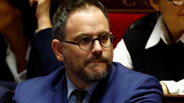 El ya exministro de Sanidad francés, Aurélien Rousseau, este martes.